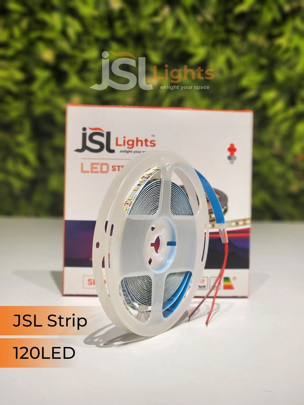 JSL 12V Cool white 6000k LED Strip Light – 120 LEDs/m | 5M Roll | Indoor Use - 120LED, CW