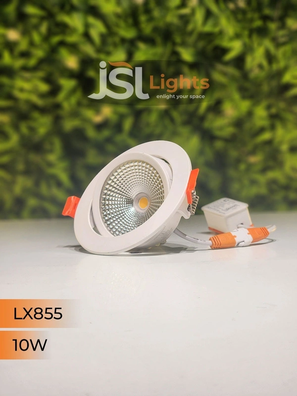 LX 855 10W Round Deep Recessed COB Downlight - 10W, 6000K