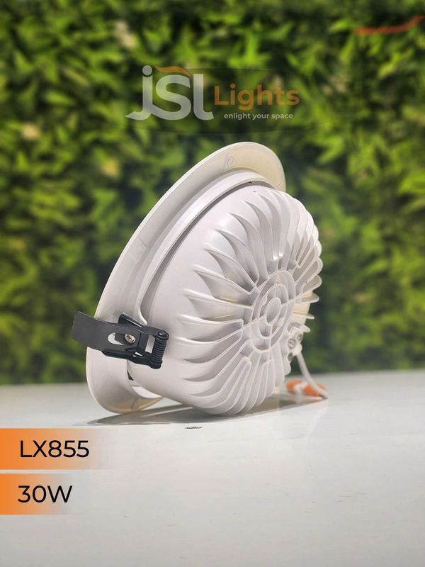 LX 855 30W Round Deep Recessed COB Downlight - 30W, 6000K