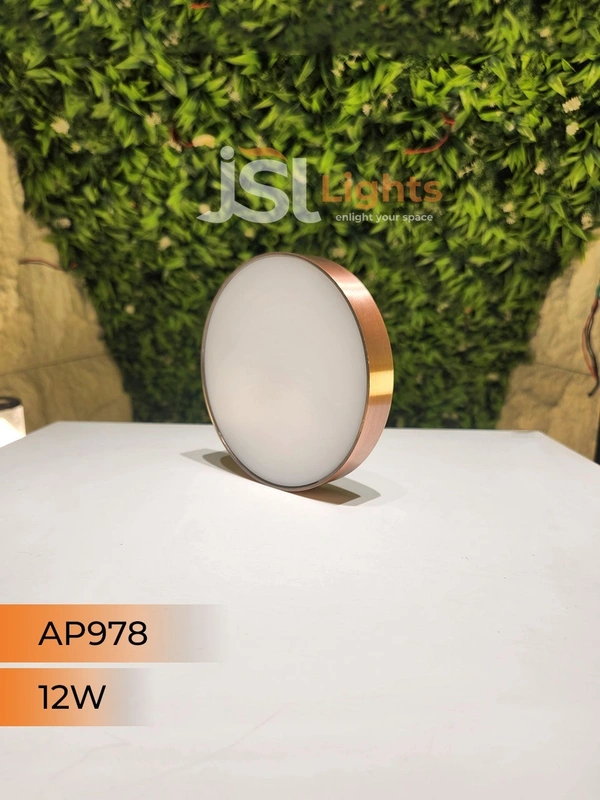 APRA  AP978 12W Round Surface Diffuser Panel Light - 12W, 3000K, CP
