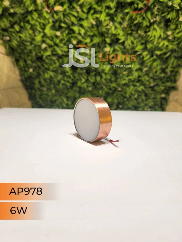 APRA  AP978 6W Round Surface  Diffuser  Panel Light - 6W, 4000K, CP