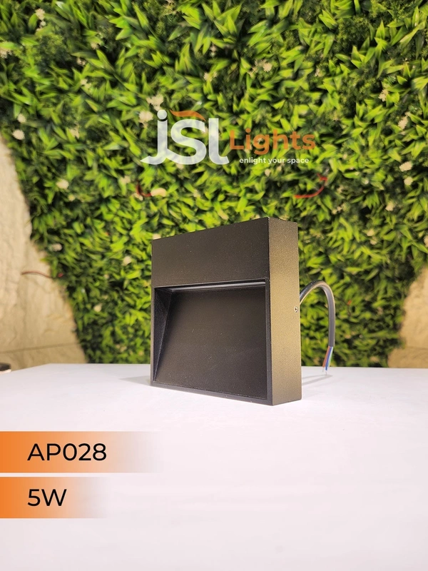 APRA YCD028 5W Square Black Foot Light - 5W, 3000K