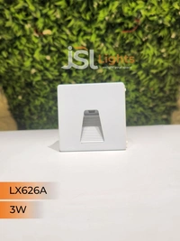 LX 626A 3W Square White  Foot Led Light - 3W, 3000K, White