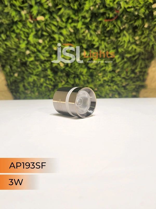 APRA AP193 3W Round PB Surface Cylinder Light - 3W, 3000K, PB