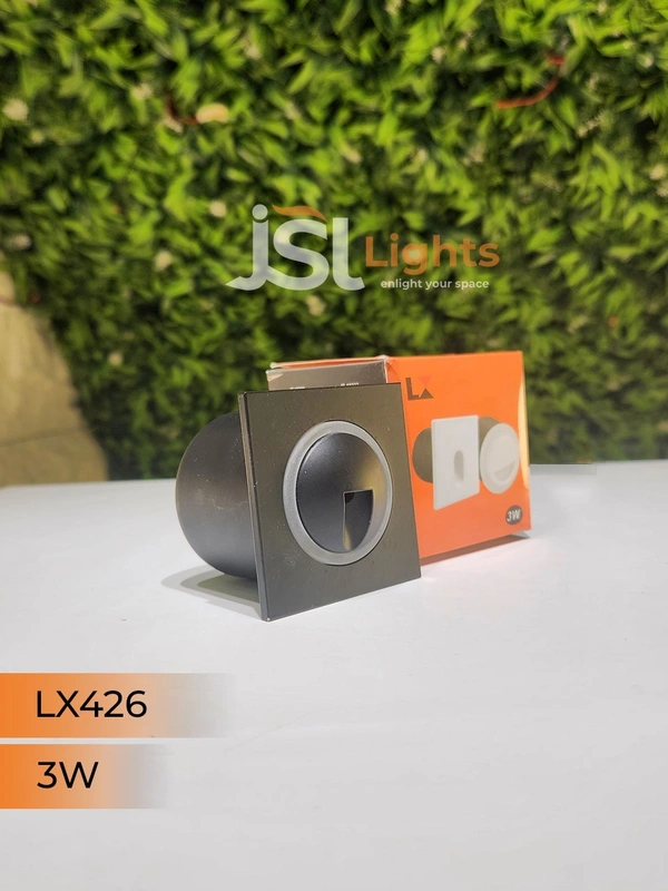 LX426 3W Led Foot Light - Black, SQ