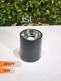 APRA AP677 12W Round Chrome Surface Cylindrical Light - 4000K