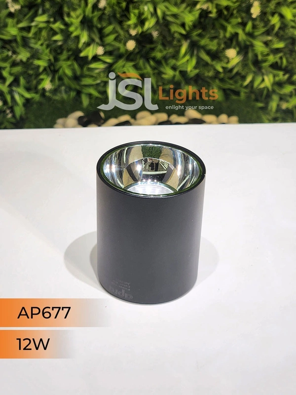 APRA AP677 12W Round Chrome Surface Cylindrical Light - 4000K