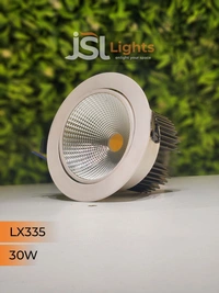 LX LX 335 COB Downlight for Saree, Cloth & Car Showrooms | Double Height Commercial LED | By JSL Lights India - 30W, 4000K