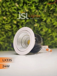 LX 335 24W COB LED Downlight – Ultra Bright Focus Light for Homes, Showrooms & Offices | Energy Efficient Ceiling Light By JSL Lights - 24W, 4000K