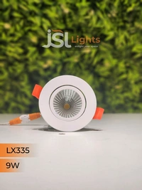  LX LX 335 6W & 9W COB LED Downlight – Perfect for Bedroom, Small Showroom, Interior & Parking Lighting | Energy Efficient Focus Light - 9W, 4000K