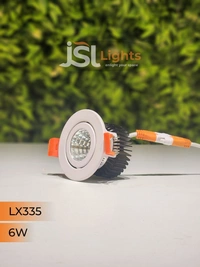  LX LX 335 6W & 9W COB LED Downlight – Perfect for Bedroom, Small Showroom, Interior & Parking Lighting | Energy Efficient Focus Light - 6W, 6000K