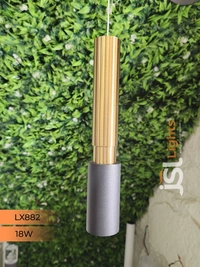 LX 882 Black GD 18W Surface Hanging Light - 18W, 3000K