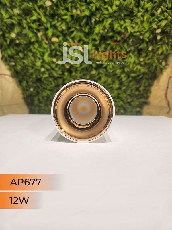 APRA AP677 12W Round Surface Cylindrical Light - 12W, 4000K, White