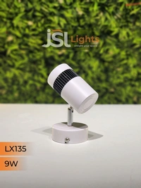 LX 135 9W LED Wall Spotlight White Body - 9W, 3000K, White