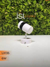 LX 135 6W LED Wall Spotlight White Body - 6W, 4000K, White