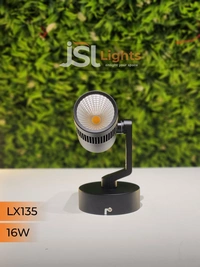 LX 135 16W LED Wall Spotlight Black Body - 16W, 6000K, Black