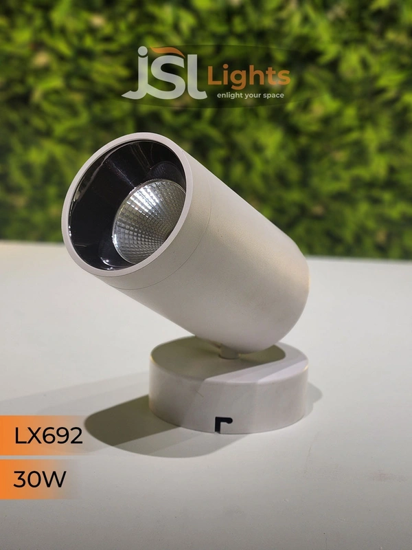 LX 692 30W LED Wall Spotlight White Body - 30W, 4000K, White