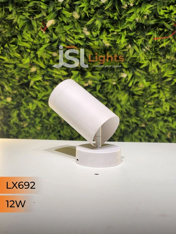 LX 692 12W LED Wall Spotlight White Body - 12W, 6000K, White