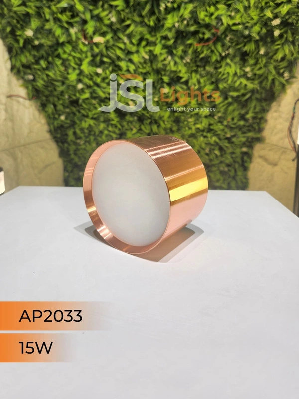 APRA AP2033 15W Round Surface Diffuser Panel Light - 15W, 4000K, Drawing RG