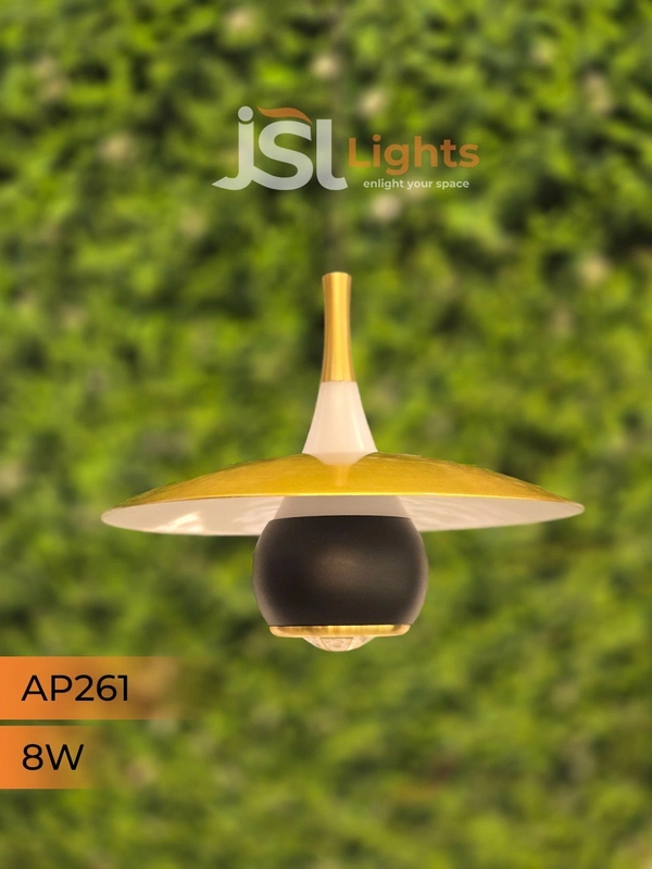APRA261 8W BK GD Wall Surface Hanging Light