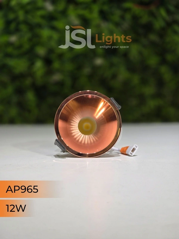 APRA 965 12W RG Round Deep Recessed COB Downlight - 12W, 3000K, RG