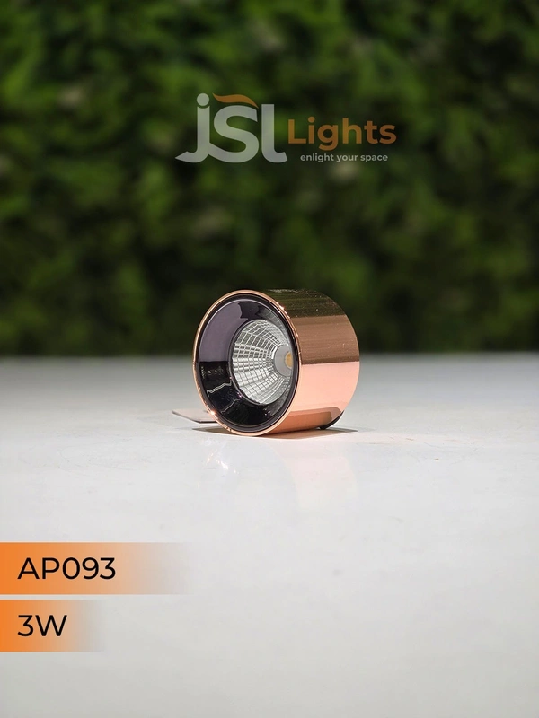 APRA 093 3W RG Round Surface Cylindrical Light - 3W, 4000K