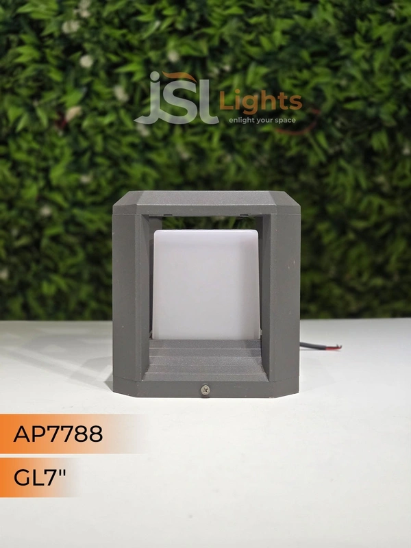 JSL 7788 7 Inches Outdoor Pillar Post Gate Light - Gate Light 7"