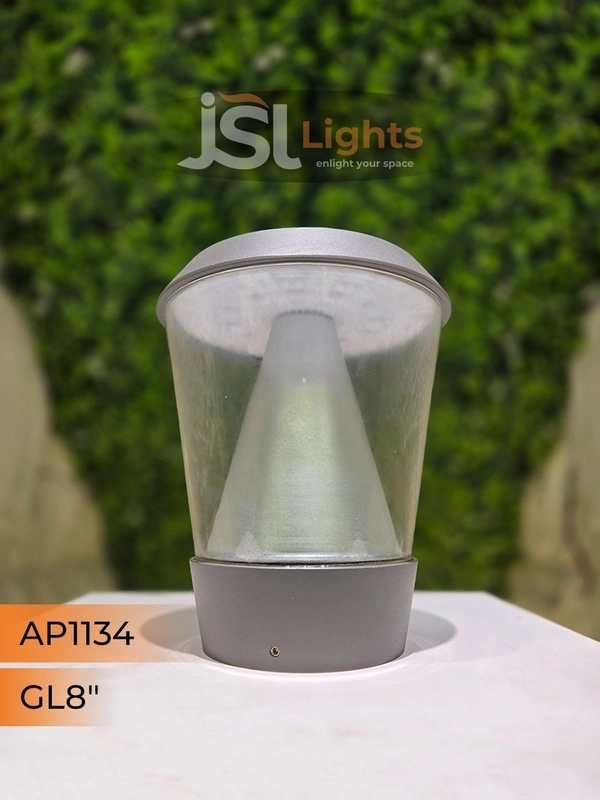 JSL 1134 12W 8-Inch LED Gate Light – Stylish Outdoor Pillar Lamp for Main Gate & Garden"