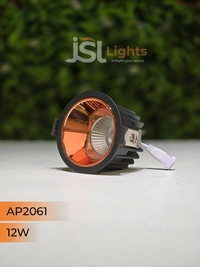 APRA 2061 12W Black RG Deep Recessed COB Downlight  - 12W, 4000K