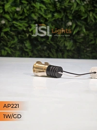 APRA  221 1W Black GD Deep Recessed COB Downlight - WW, BK GD