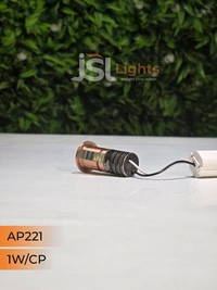 APRA  221 1W Black CP Deep Recessed COB Downlight - WW, BK CP