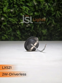 LX 521 2W Black Deep Recessed COB Downlight - 3000K, Black