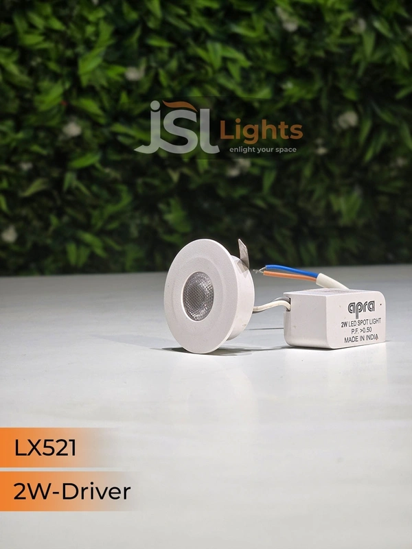 APRA LX 521D 2W White Deep Recessed COB Downlight - Blue