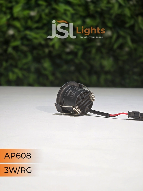 APRA 608 3W BK RG Deep Recessed COB Downlight - BK RG