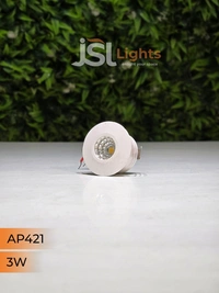 APRA  421 3W White Deep Recessed COB Downlight - 3W, 6000K