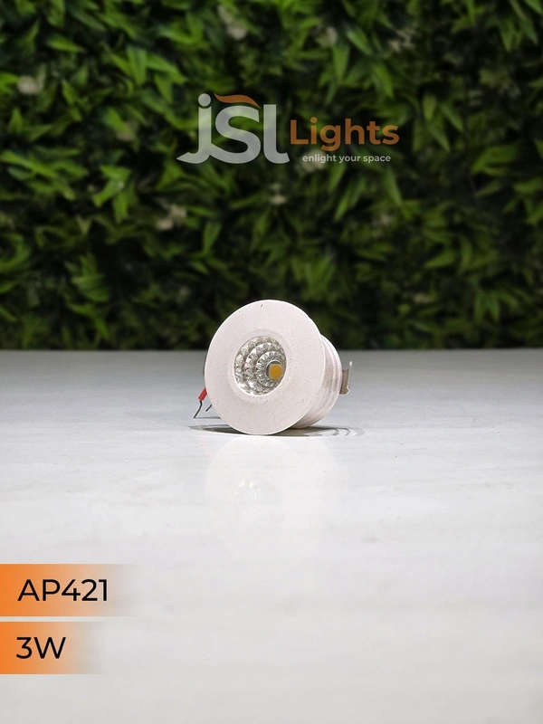 APRA  421 3W White Deep Recessed COB Downlight - 3W, 6000K