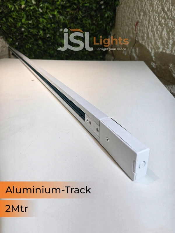 APRA 1Meter Aluminium White Ceiling Track Channel - 2M, White