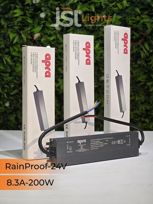 APRA Rain Proof 24V 200W SMPS Driver - 200W