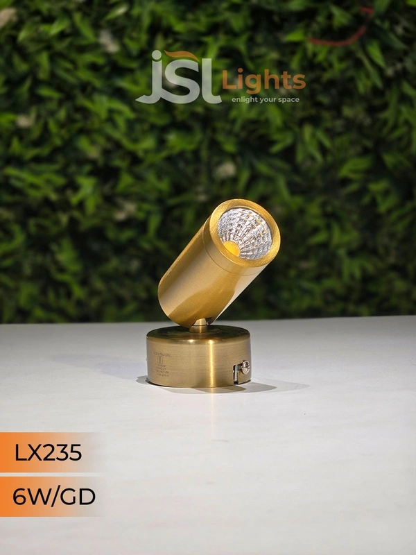 LX 235 Surface Wall Spot Focus Light – 3W / 6W / 10W | 3000K LED | Multiple Body Colours | Modern Picture Light - 6W, GD