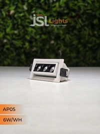 APRA 05 6W Linear Recessed COB Spotlight - 6W, 4000K, White