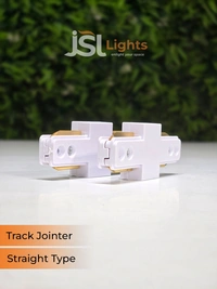 JSL APRA Spot Track Light PVC Straight Jointer  - White, I Jointer