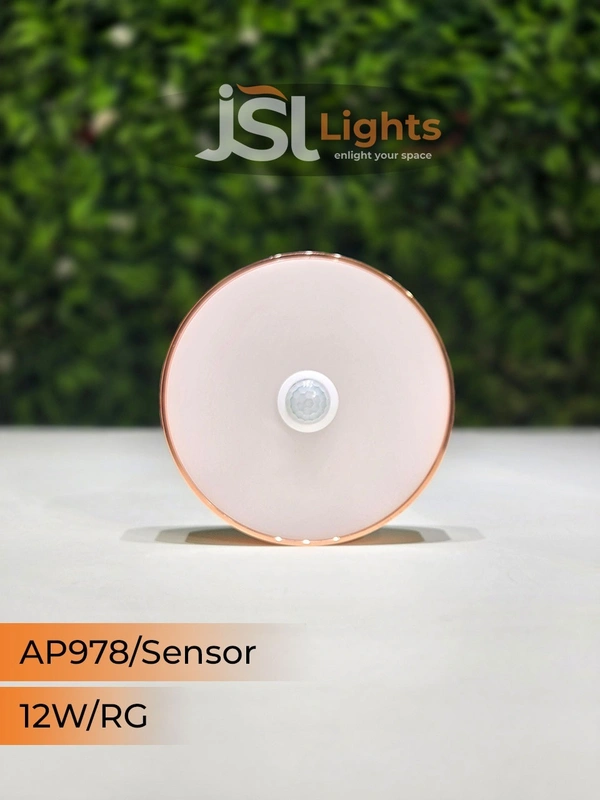 APRA Smart Motion Sensor LED Surface Panel Light 12W Round – AP978 Energy Efficient Diffuser Light - RG