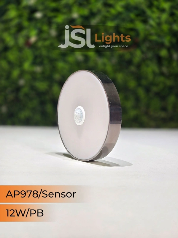 APRA Smart Motion Sensor LED Surface Panel Light 12W Round – AP978 Energy Efficient Diffuser Light - PB