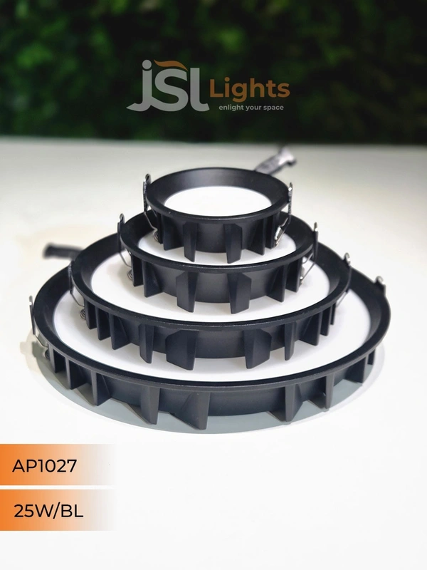 APRA 1027 25W RD Deep Down Diffuser Panel Led Light - 25W, 4000K, Black