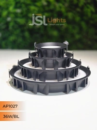 APRA 1027 36W RD Deep Down Diffuser Panel Led Light - 36W, 6000K, Black