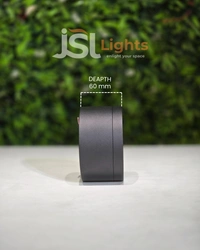 APRA 2033 15W Round Surface Diffuser Panel Light - 15W, Black