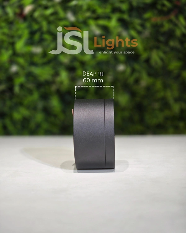 APRA 2033 15W Round Surface Diffuser Panel Light - 15W, Black