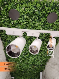 LX 692 30W LED Track Spotlight White Body - 30W, 3000K, White
