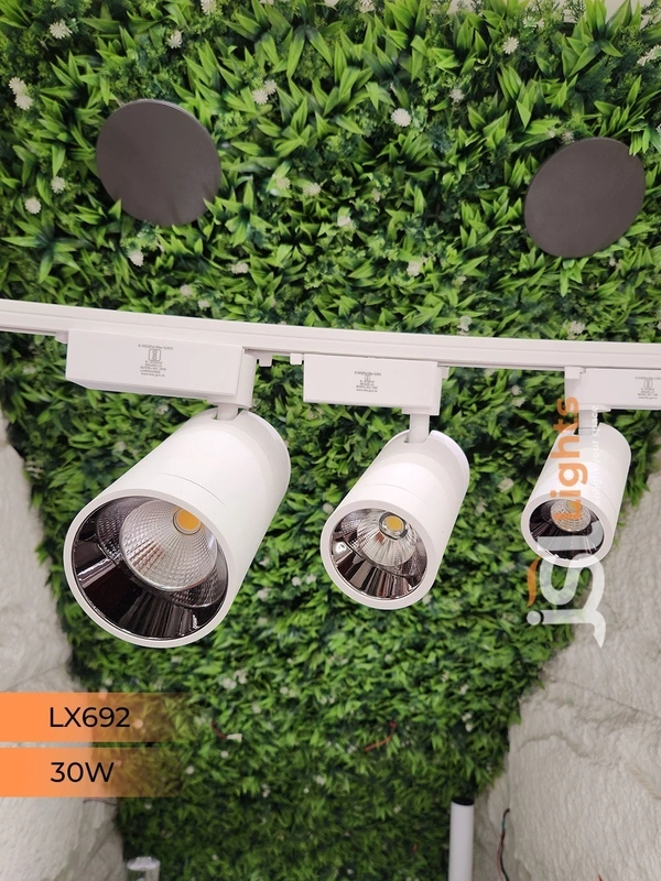 LX 692 30W LED Track Spotlight White Body - 30W, 6000K, White