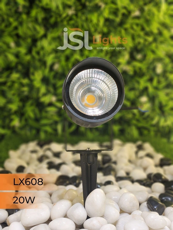 LX 608 20W LED Spike Garden Light - 20W, WW
